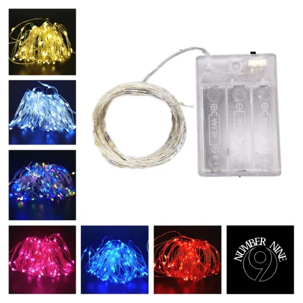 Lampu Hias Tumblr Kawat 10 Meter 100 LED / Lampu Tumblr Baterai