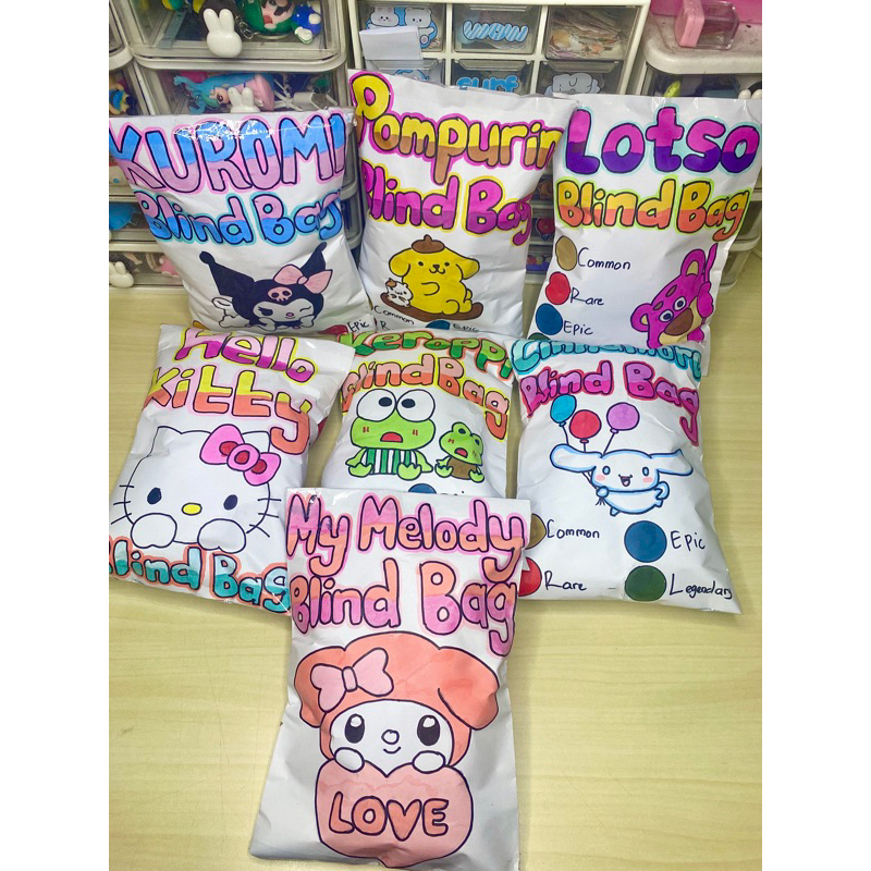 READY SANRIO Blind Bag Paper Squishy DIY Homemade