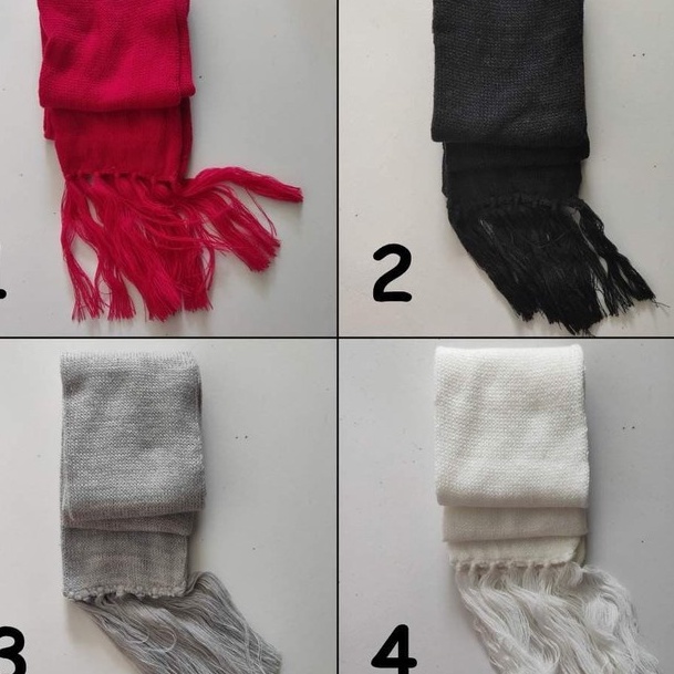Kode OQ550 Syal rajut dewasa scarf shawl SYAL POLOS