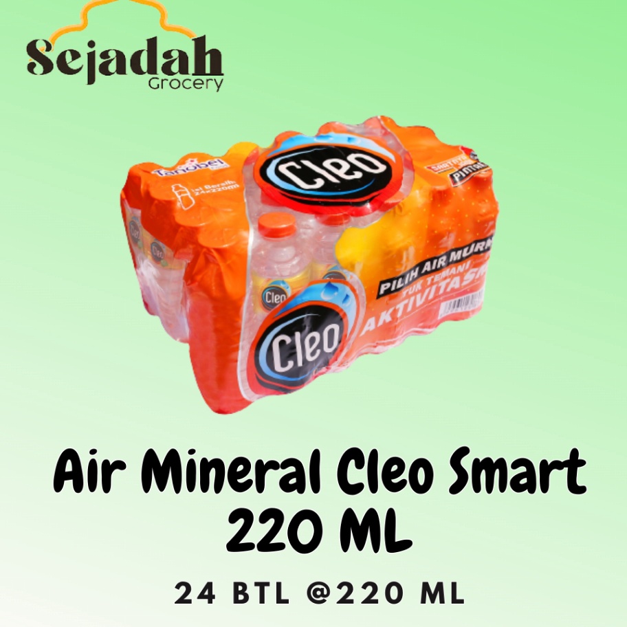 

KODE GXO072 Cleo Botol Kecil Smart 220 ML (24) GOJEK ONLY