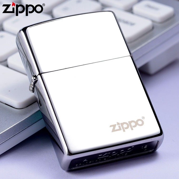 ➦✫✢ KOREK API ZIPO/JIPO USA SILVER CHROME / SILVER GLOSY GRADE ORIGINAL