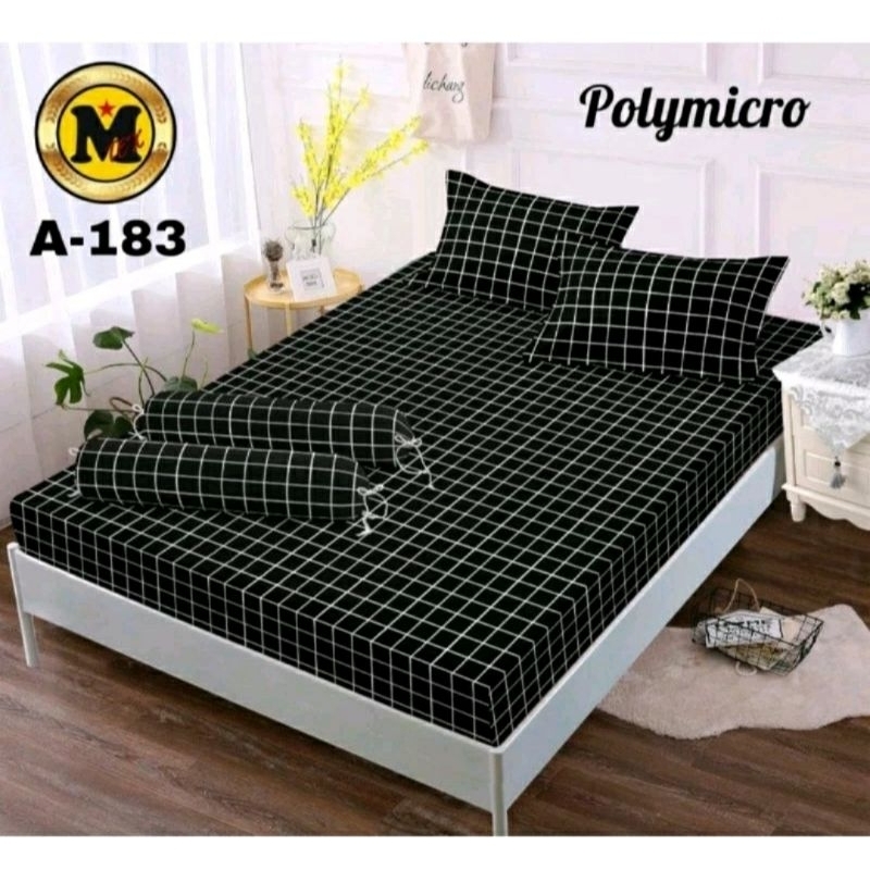 SPREI KOTAK KOTAK|sprei aesthetic|spreimotif kotak kotak|sprei kotak hitam