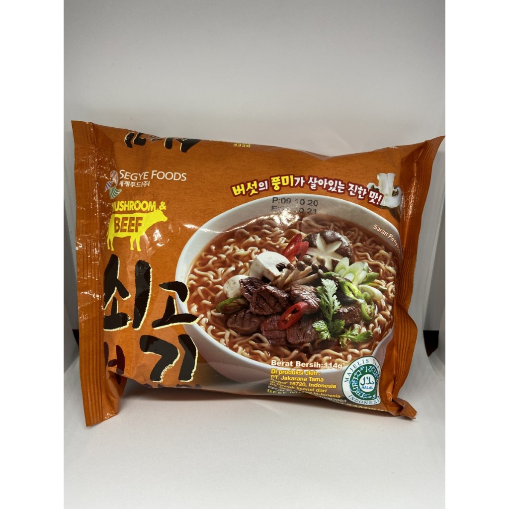 

SEGYE BEEF MUSHROOM RAMYUN 114 GR