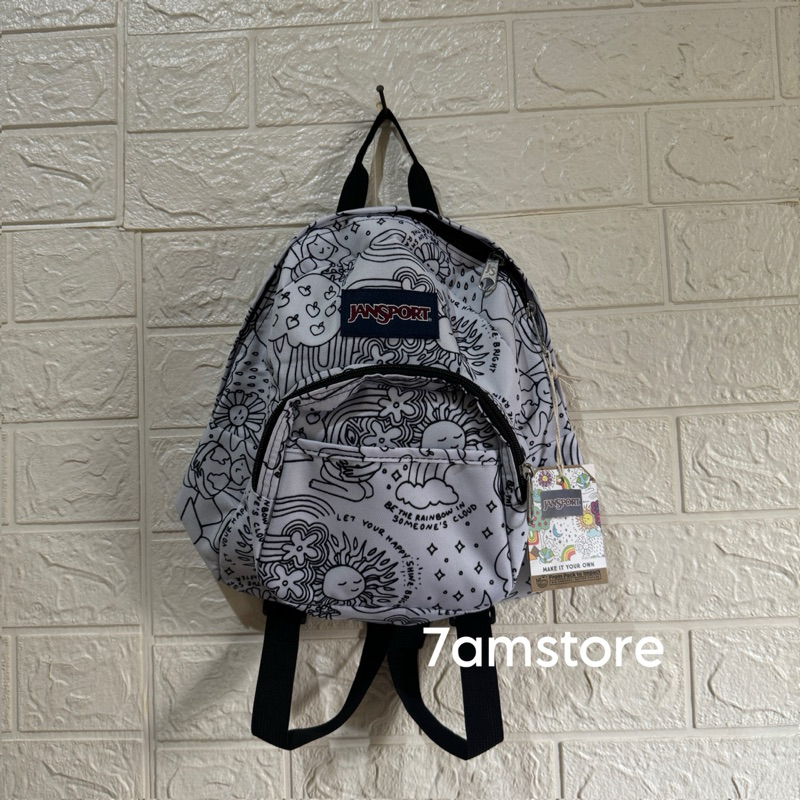 Tas Ransel Mini Jansport Half Pint Mini Color Me DIY Original