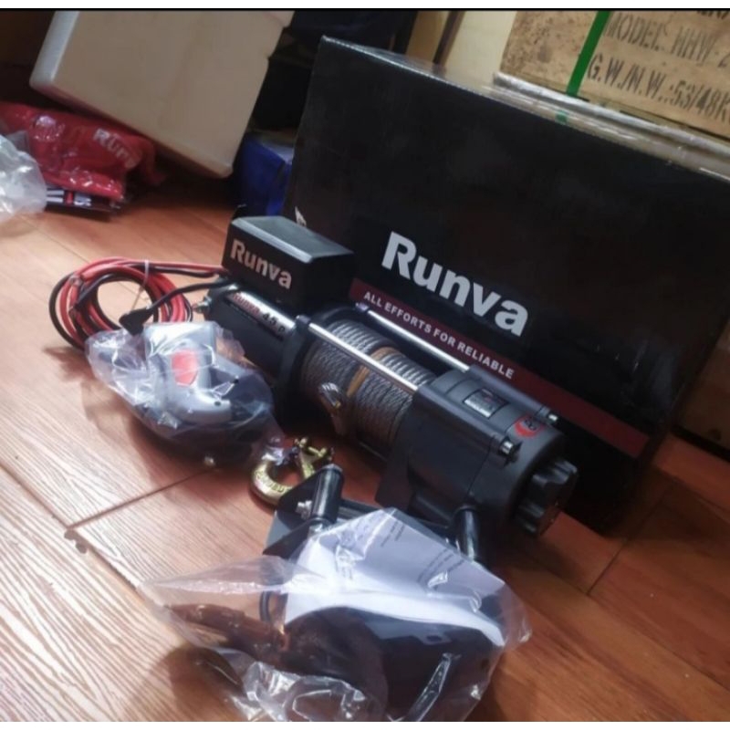 winch electric 2 ton DC 12 volt katro mobil 4500 LB