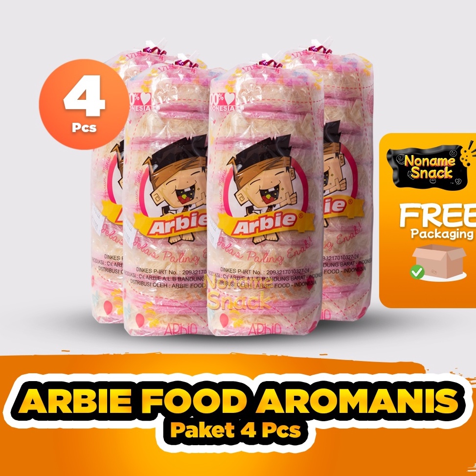 

[PRODUK YKFRP43] NoName Snack - Paket Reseller Arbie Food 4 Pcs Cemilan Rambut Nenek Aromanis Grosir →Kirim Langsung
