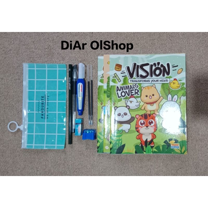 

Alat tulis set ekonomiiisss/ paket alat tulis lengkap murah