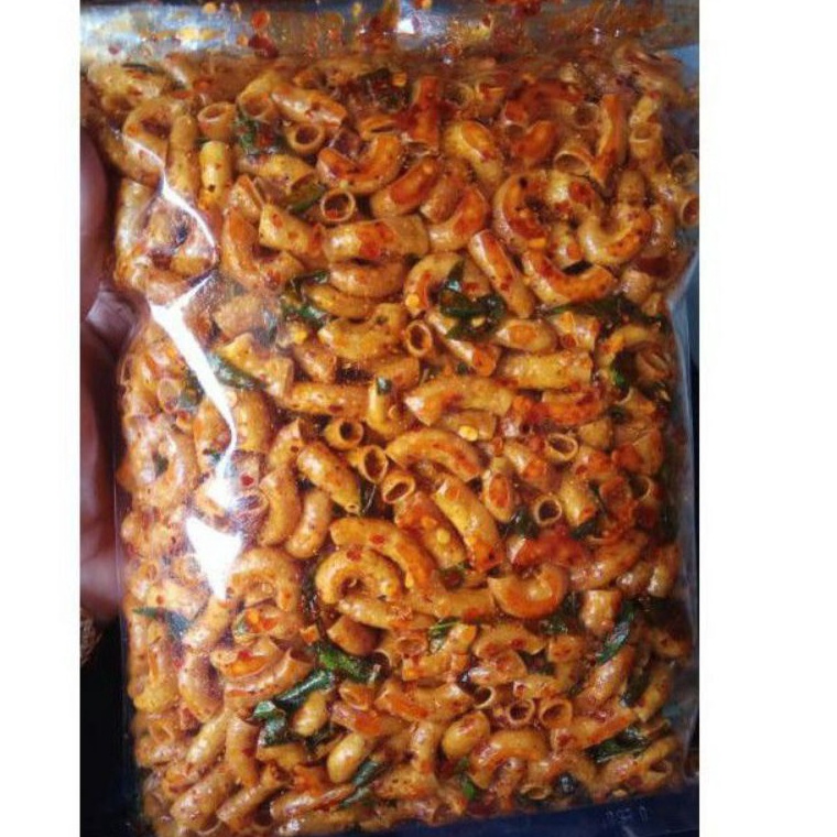 

➬ Makaroni bantat kriuk Extra pedas daun jeruk isi 1 kg promo Sale '̿