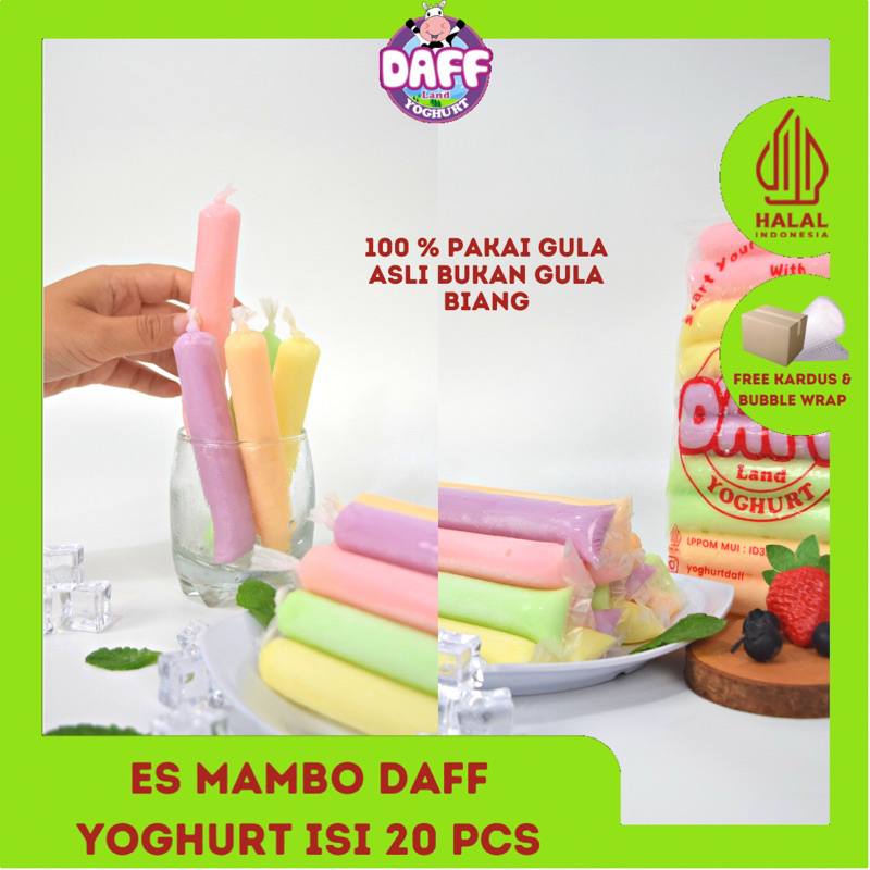 

ES MAMBO DAFF YOGHURT LEMBUT 100% YOGURT DAN GULA ASLI | YOGURT HOMEMADE HALAL