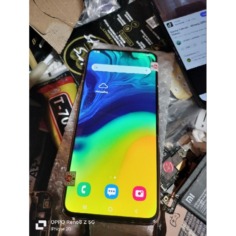 Lcd samsung a80 ori copotan