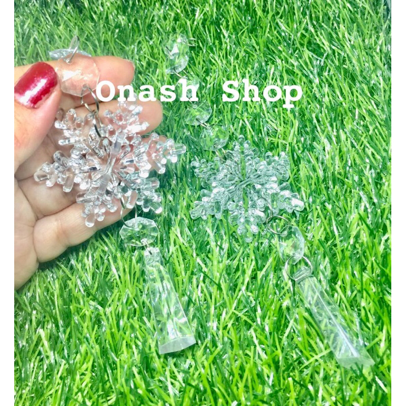 Sekorasi roncean bandul kristal akrilik dekorasi natal dekorasi tirai dekorasi lampu 106