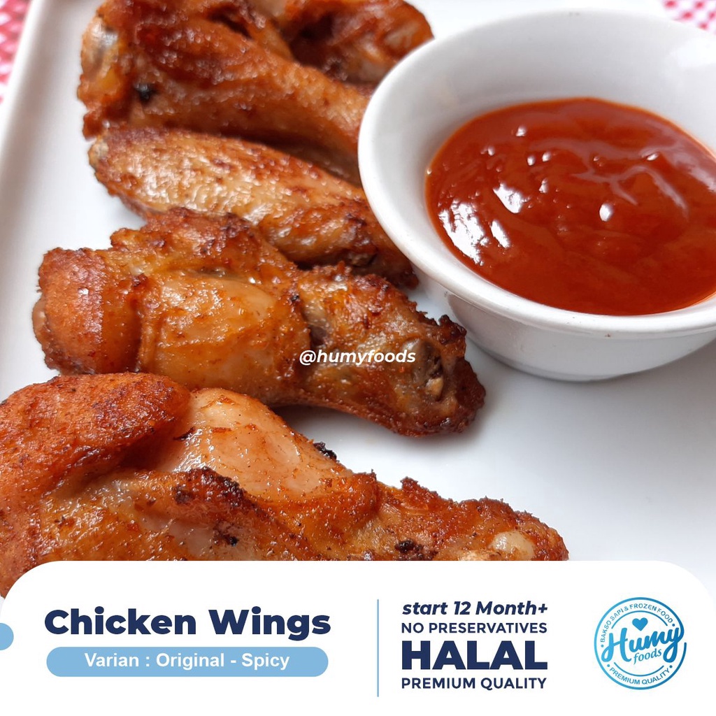 

TERLARIS BRANDS FESTIVAL CHICKEN WINGS PREMIUM (500gr) Halal tanpa pengawet !!!