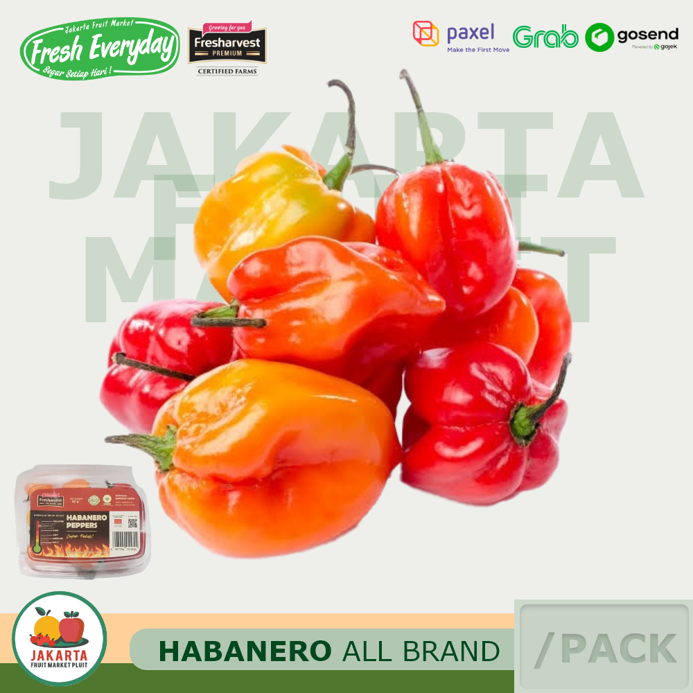 HABANERO PEPPERS sayur sambal cabai import segar