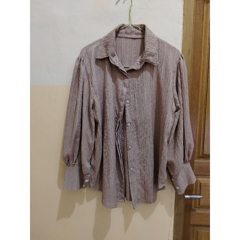 blouse atasan warna nude