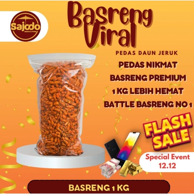 

BASRENG VIRAL PEDAS DAUN JERUK 1KG SAJODO