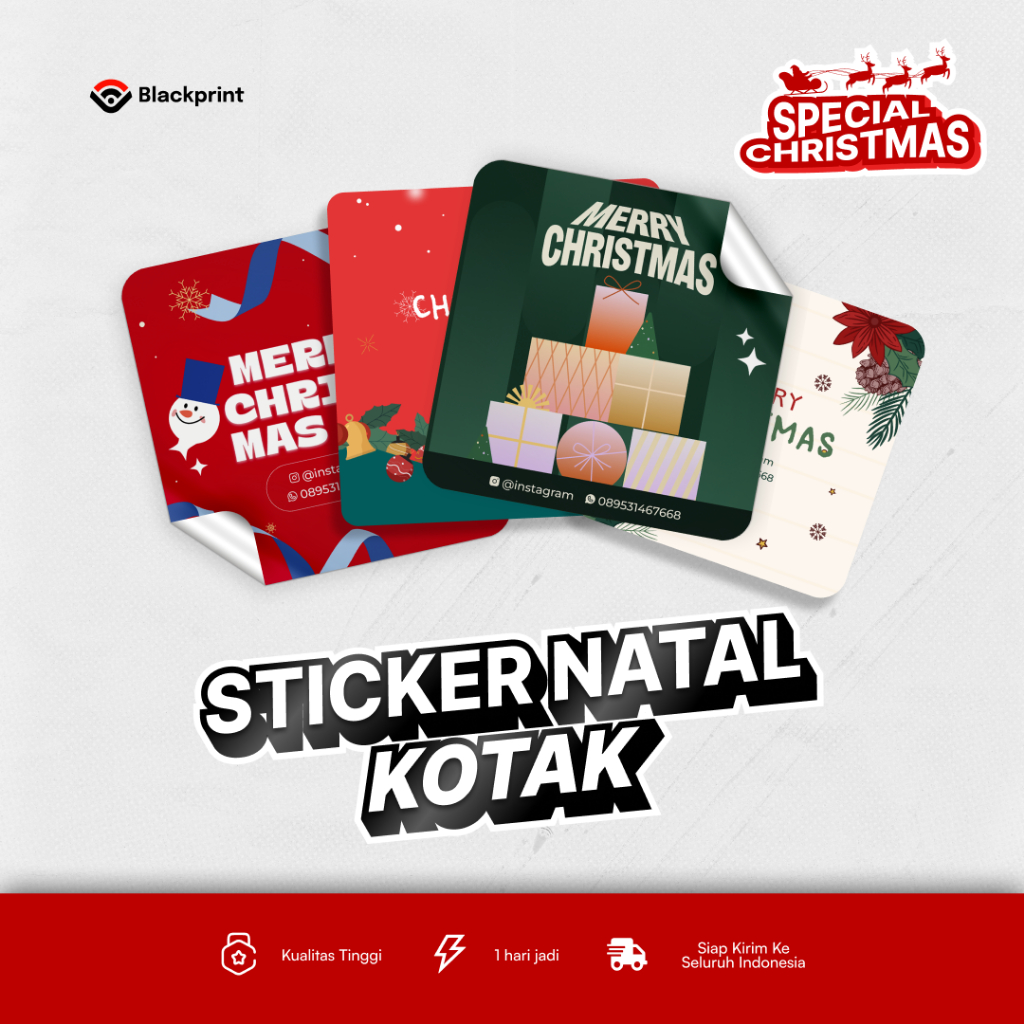 

BLACK PRINT - Cetak Stiker Natal / Sticker Christmas Kotak