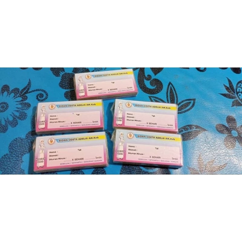 

(isi 60) Custume Stiker Obat Sirup 1 desain