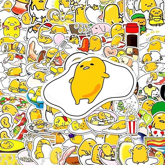 

(20 PCS) Sticker Gudetama Glossy Dan Anti Air