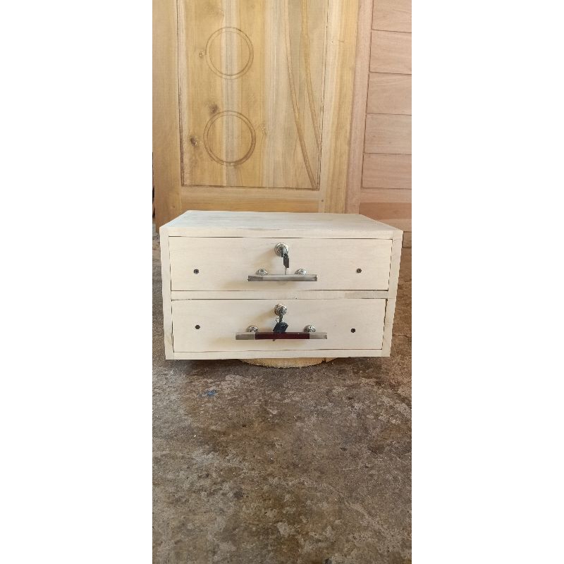 Laci penyimpanan uang, laci warung full kayu