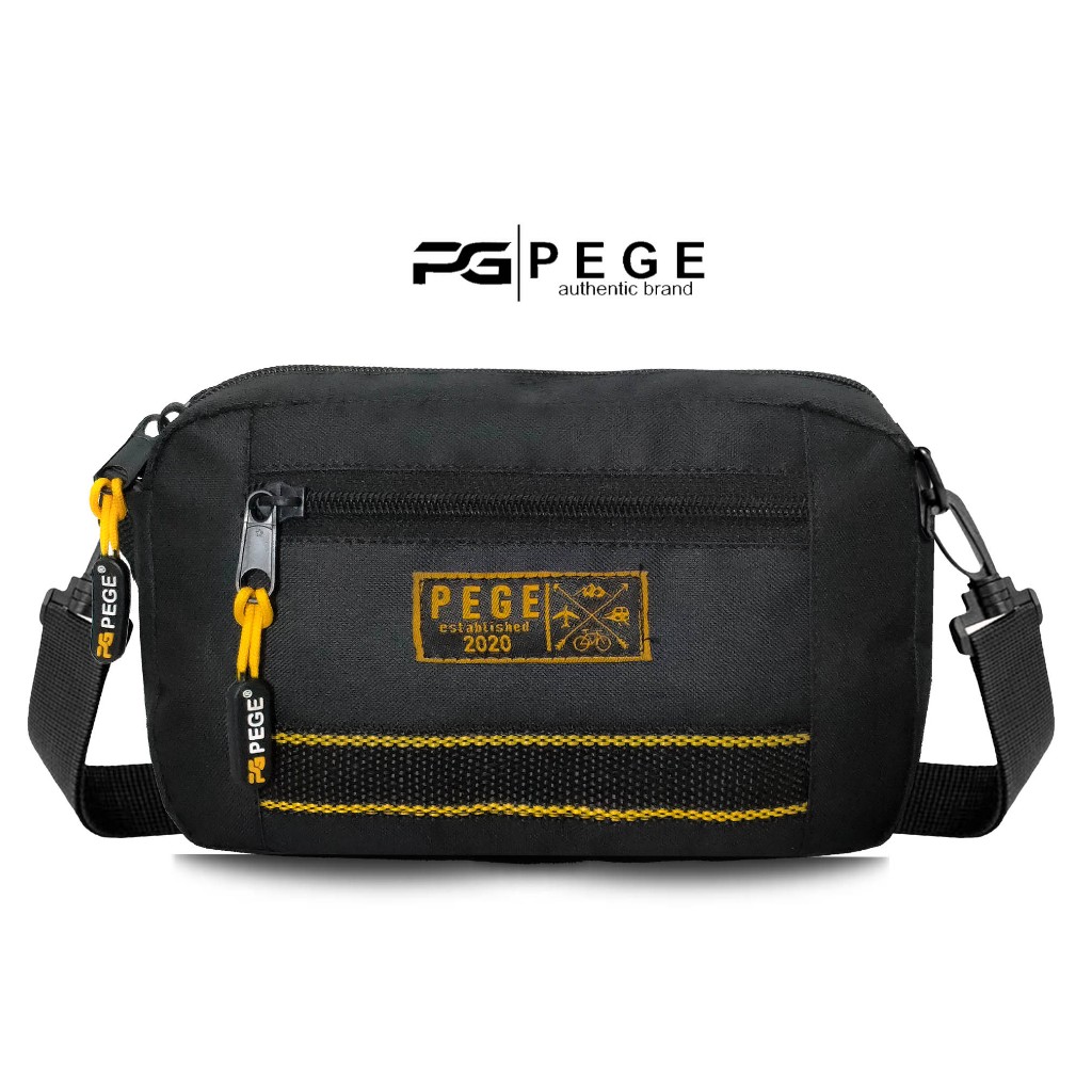 Tas Sling Bag Pria PEGE Rexton Selempang Bahu Pria Casual Trendy - PG 8940