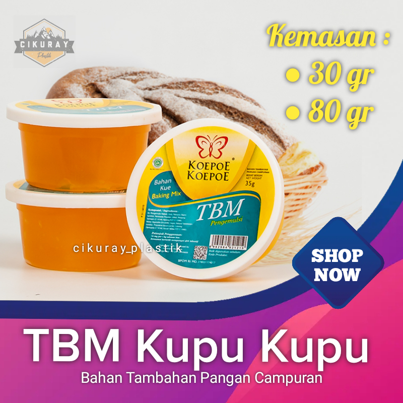 

TBM Koepoe Koepoe kemasan 35g dan 80g isi 1 pcs Bahan Tambahan Pangan