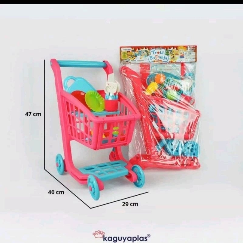 MAINAN TROLI ANAK BELANJA SUPER MARKET/ JUMBO