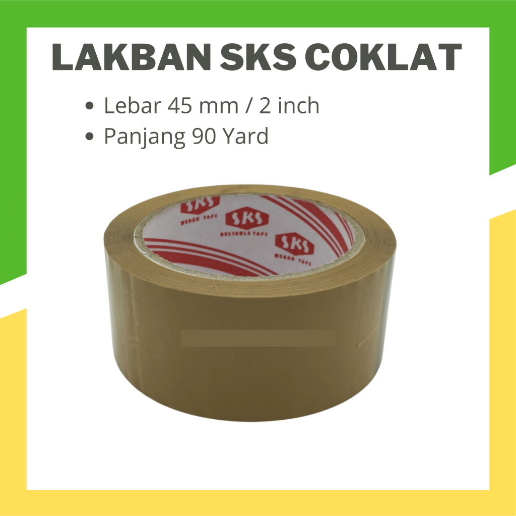 

SKS Lakban COKLAT 1 Roll L: 45mm P 90 Yard
