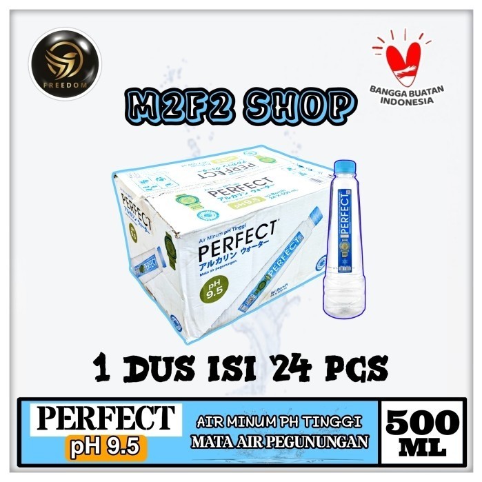 

Air Mineral Water Perfect Alkaline pH9.5 Botol Pet - 500 ml Kemasan Karton (Khusus Bluebird/Gosend/Grab)