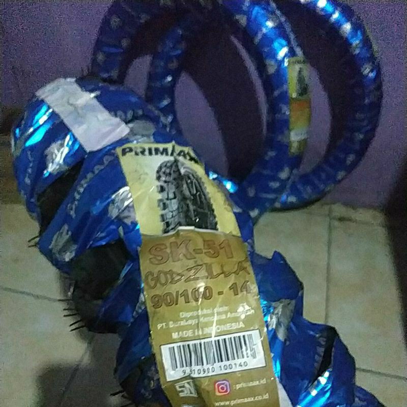 ban trail matic ukuran 90/100-14 dan 80/100-14