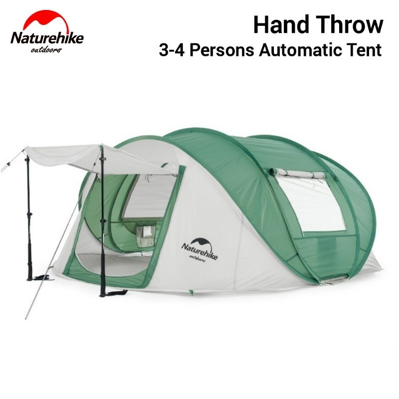 TENDA NATUREHIKE CNH22ZP006 POP UP HAND THROWING AUTOMATIC TENT 3 - 4 PERSONS TENDA OTOMATIS CAMPING