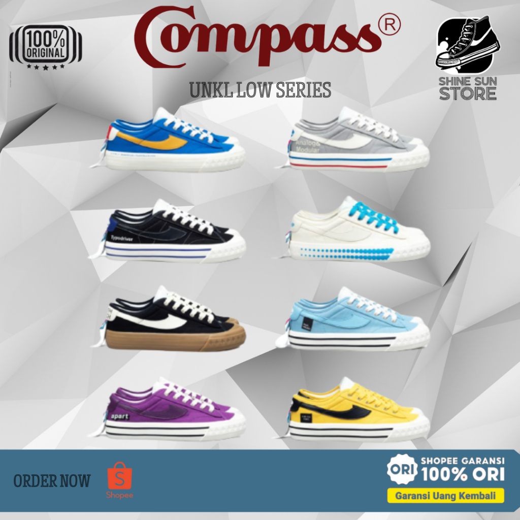 [ORIGINAL] Sepatu Compass Retrograde Low x UNKL 347