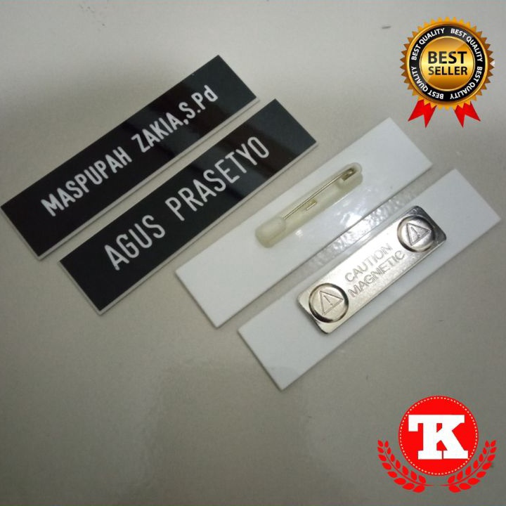 

Grosir Name Tag - Nama Dada - Papan Nama - Nama Gravir ➧➣✩✸