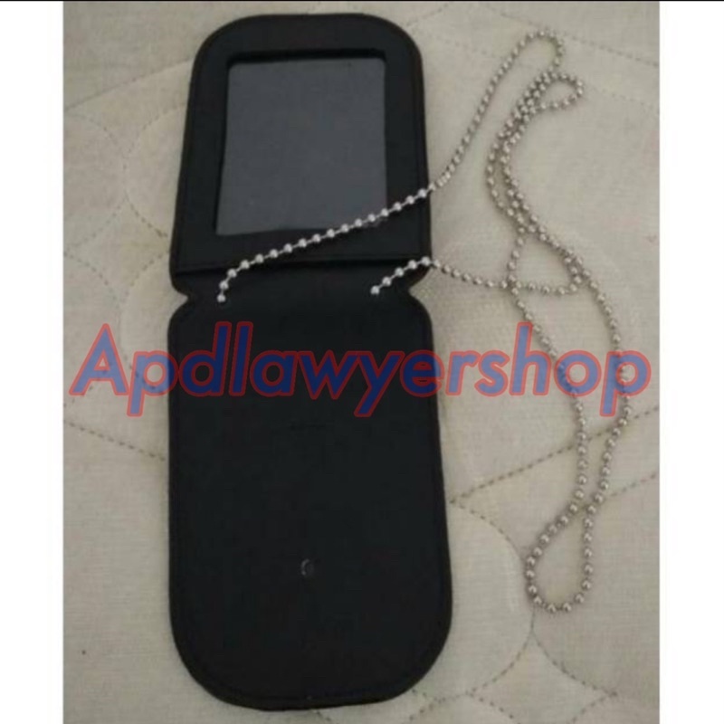 

Dompet Kalung Dompet KTA Dompet Name Tag Dompet Kartu Dompet KTA Kulit polos Hitam Dof plus Kalung