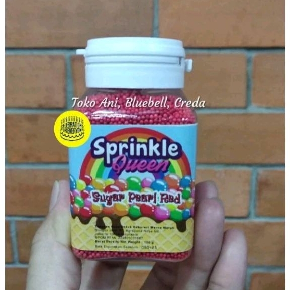 

Sprinkle red nonpareils, botol 100gr ( RED3132-R2)