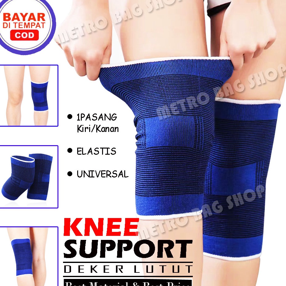 ➫✬✵ Deker Pelindung Lutut Knee Support Lupo Bahan TebalDeker Lutut Voli Pelindung Lutut Deker Kaki L