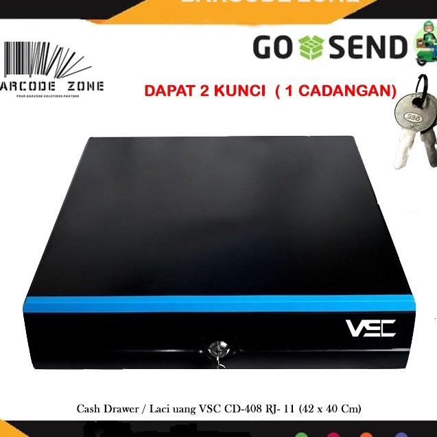 Produk Keren CASH DRAWER /LACI UANG KASIR VSC CD-408 (43 x 40 Cm ) RJ-11 OTOMATIS AUTO / MANUAL KUNC