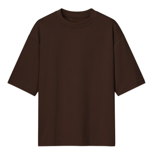 KAOS POLOS WARNA COKLAT TUA
