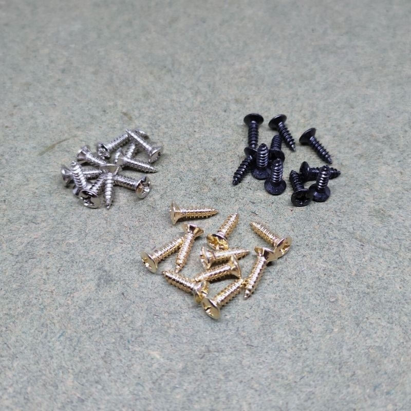 Screw Pickguard 20Pcs Skrup Cover Gitar Ibanez Squier Fender