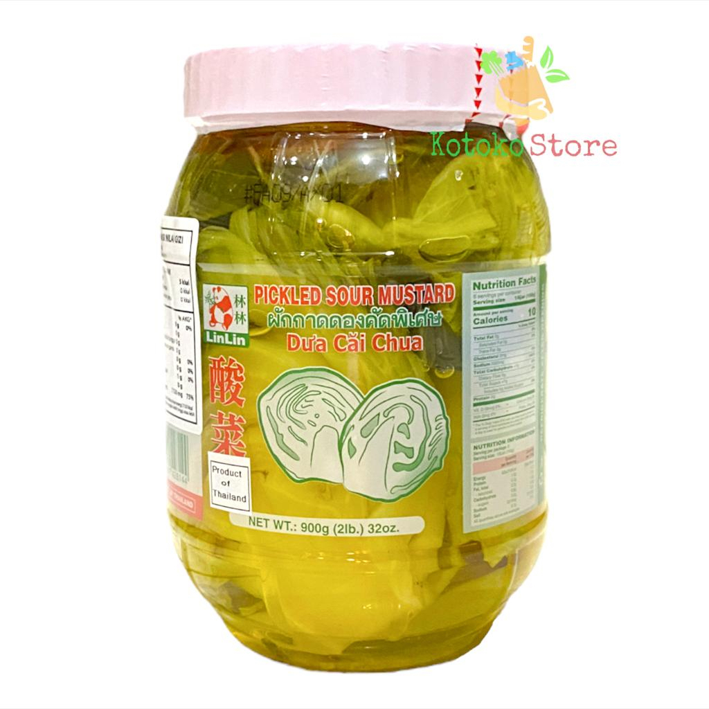 

Sayur Asin Thailand Lin Lin Botol / Lin Lin Pickled Sour Mustard 900gr