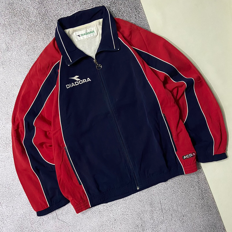 Jacket windbreaker vintage colourblock DIADORA