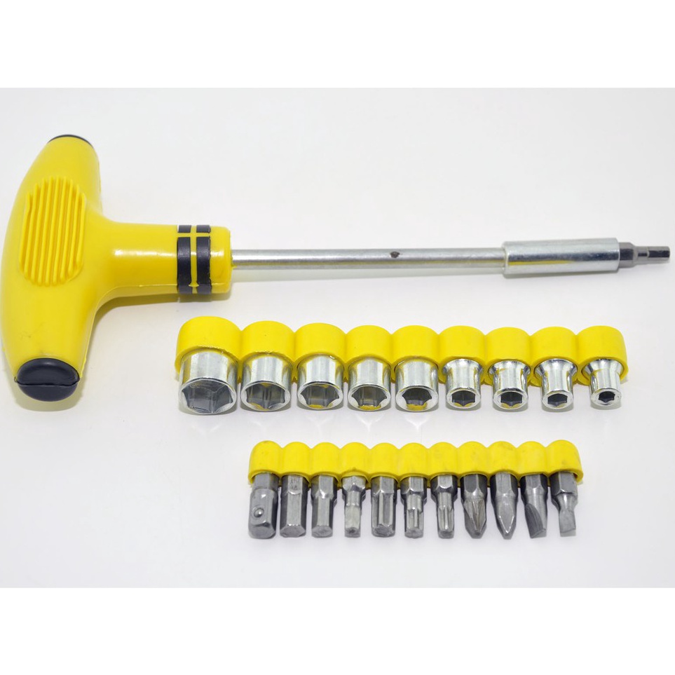 Ready Stok Obeng set Kunci Set Multifungsi Kunci Shock Obeng Palu T Obeng T Five Star Socket & Bits 