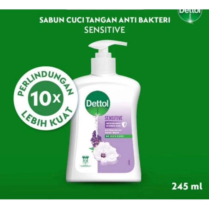 Dettol Sabun Cuci Tangan Sensitive 245ml