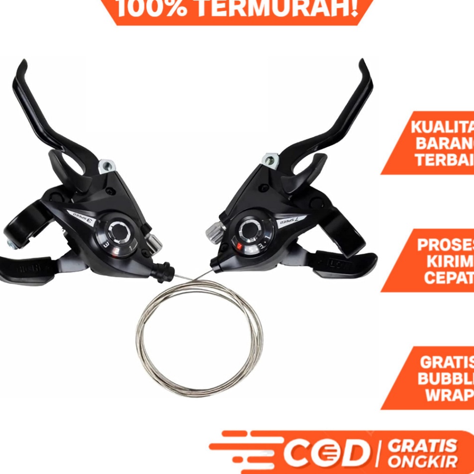 Murah Shifter Brake Set Sepeda Shimano 3 x 7 Speed ST-EF51 Operan Gigi Sepeda Lipat MTB DLL