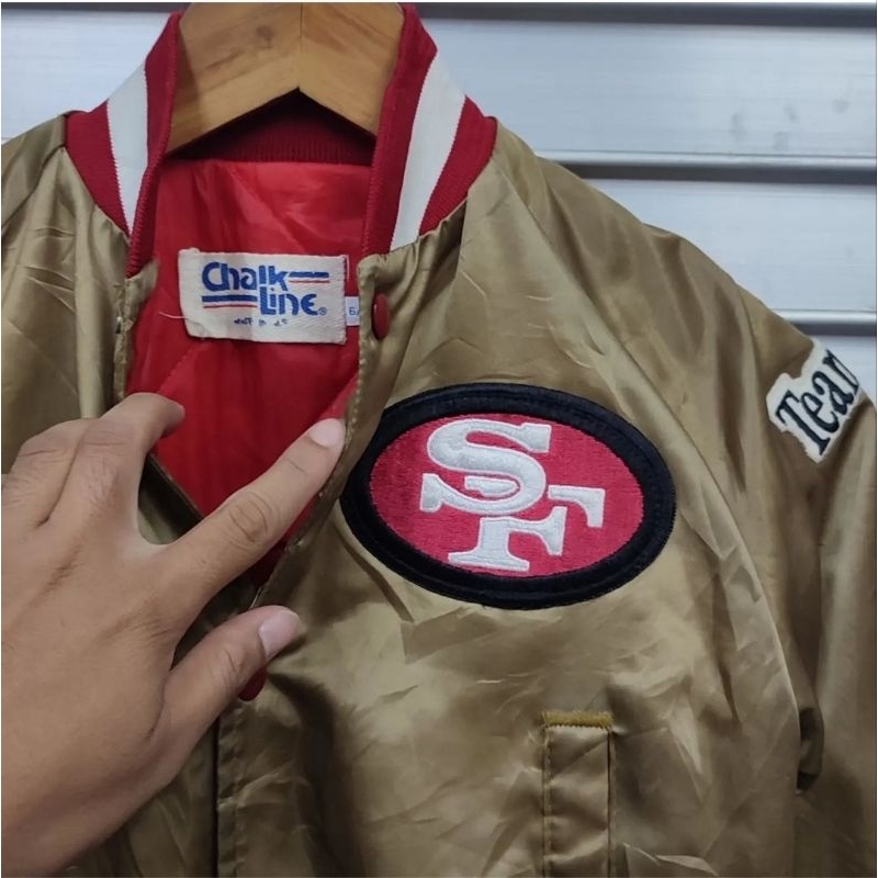 jaket SF forty niners anak 49ers, umur 5-7th made in usa