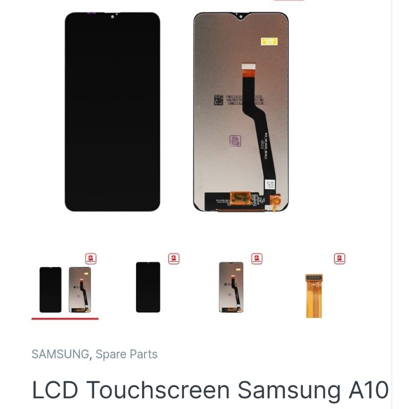 LCD TOUCHSCREEN SAMSUNG SM-A105G/DS / A10 BLACK