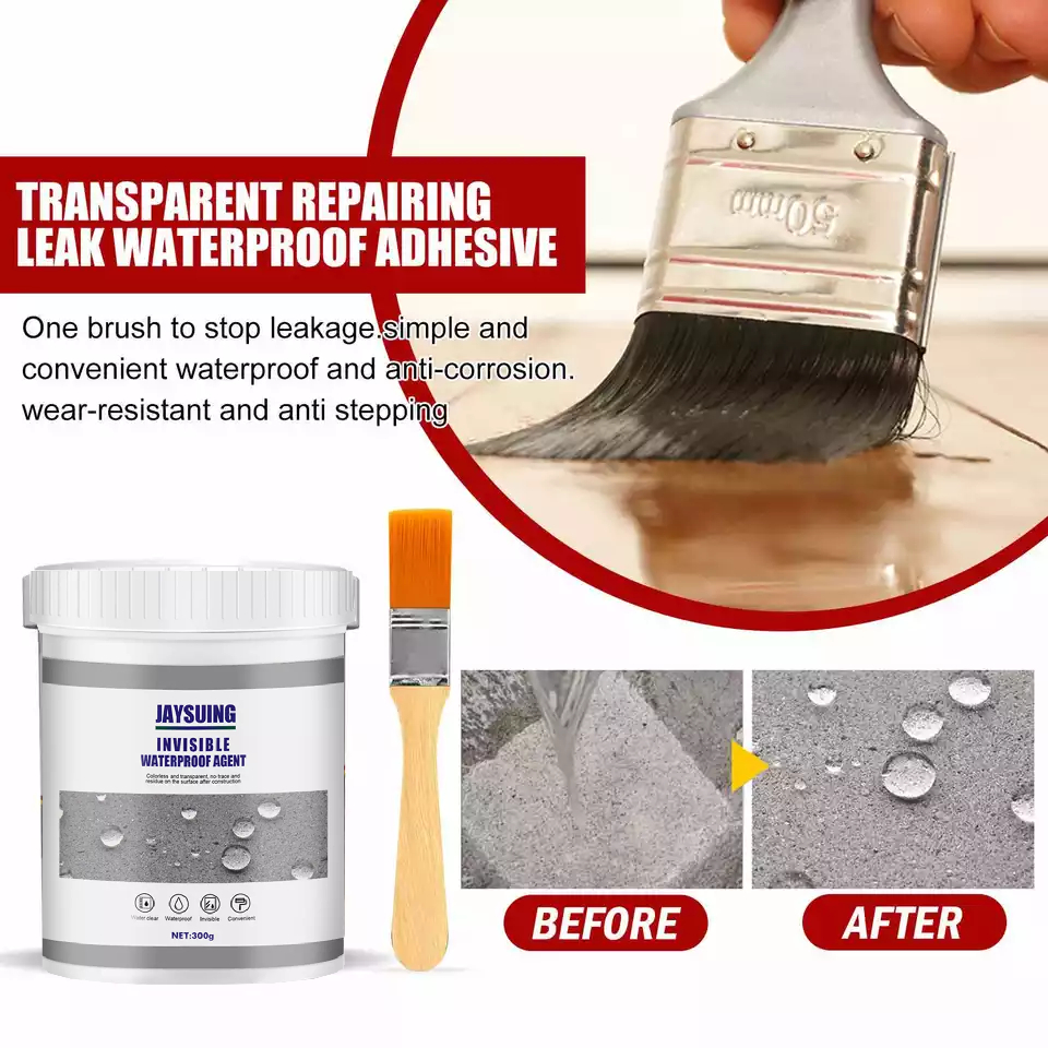 Jaysuing Pelapis Anti Bocor dan Rembes Lem talang transparan tahan air sealant keramik kamar mandi 3