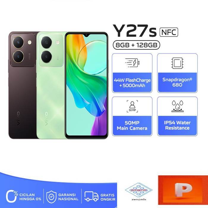 Vivo Y27s 8/128GB NFC New Garansi Resmi Hp Vivo Hp Vivo Baru Hp Vivo Terbaru Hp Vivo Original Garans