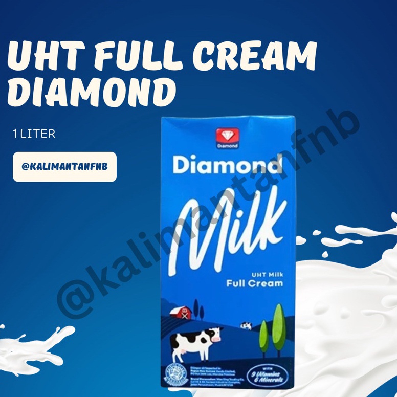 

TIPE NIN502 Susu Diamond UHT Full Cream Plain 1L