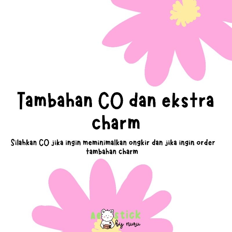 

Ekstra Charm dan Tambahan CO