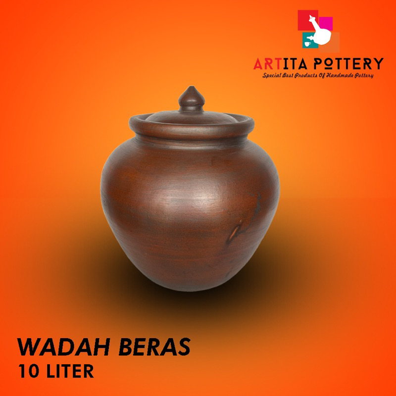 GENTONG BERAS GENTONG AIR 10 LITER GERABAH TANAH LIAT BAYAT